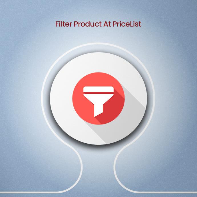 Filter Product At PriceList