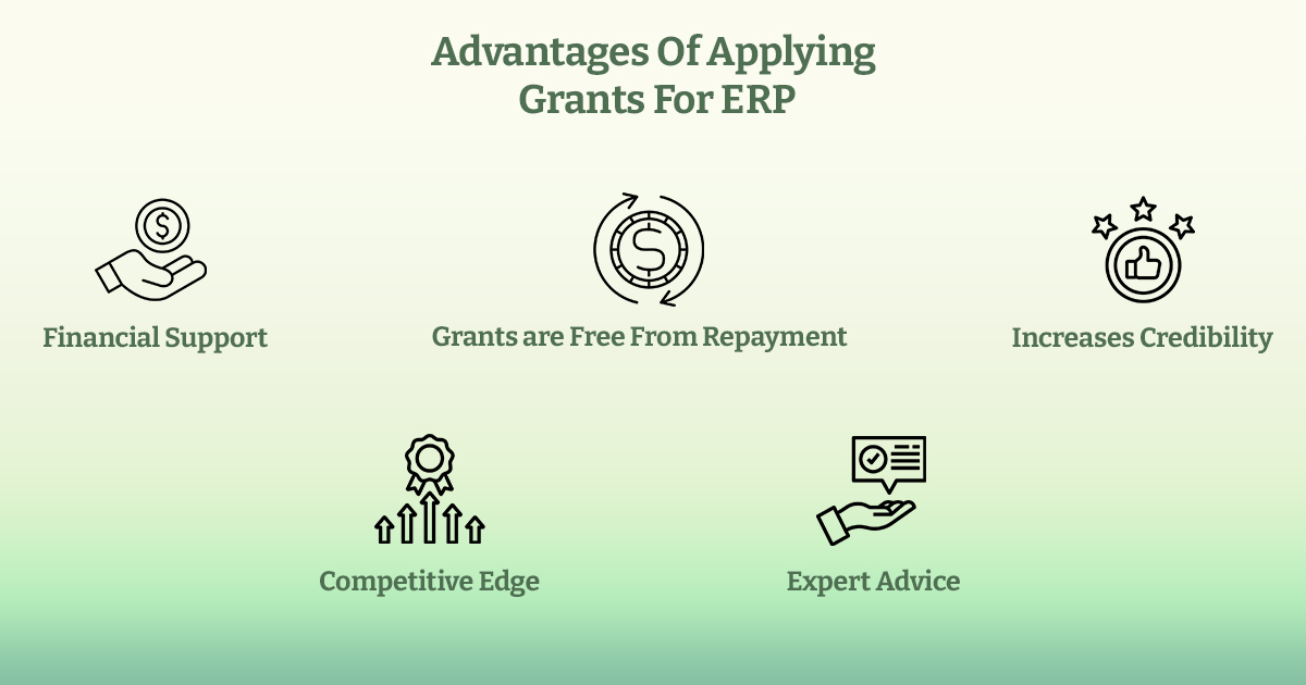 Advantages of applying grants for erp