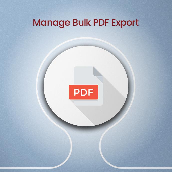 Manage Bulk pdf Export