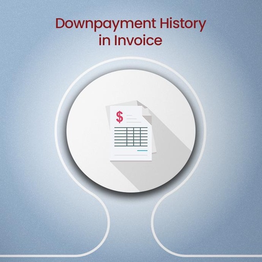Downpayment History in Invoice